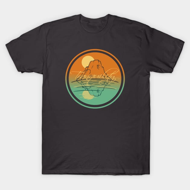 Tranquility - Reflection T-Shirt by sketchtodigital